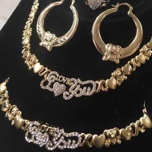 COPY - Xoxo teddy bear gold and crystal jewelry s…